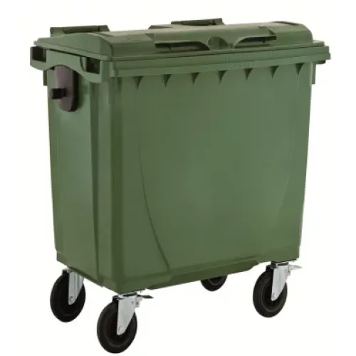 POUBELLE 770L 4 ROUES VERT
