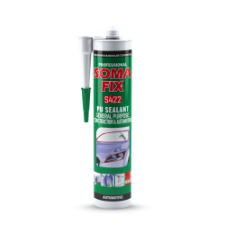 MASTIC COLLE PU AUTOMOBILE & CONSTRUCTION NOIR 280ML